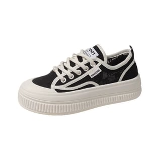 Chanel style lace fisherman shoes 