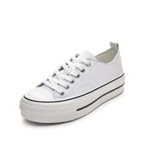 Platform thick-soled white shoes 
