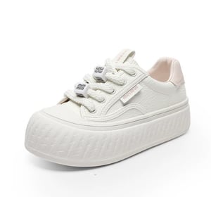 Genuine leather comfortable biscuit shoes trendy simple casual sneakers 