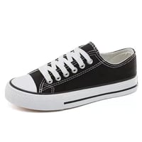 Large size casual vulcanized rubber solid color sneakers 