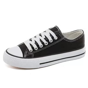 Large size casual vulcanized rubber solid color sneakers 