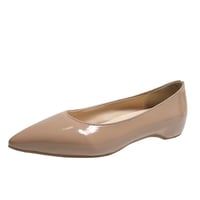 French nude pointed toe flats 