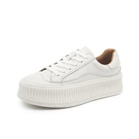 Soft leather white shoes 